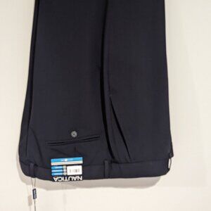 Nautica Performs Mens Travelwear Dress Pants 38W/30L Navy Blue